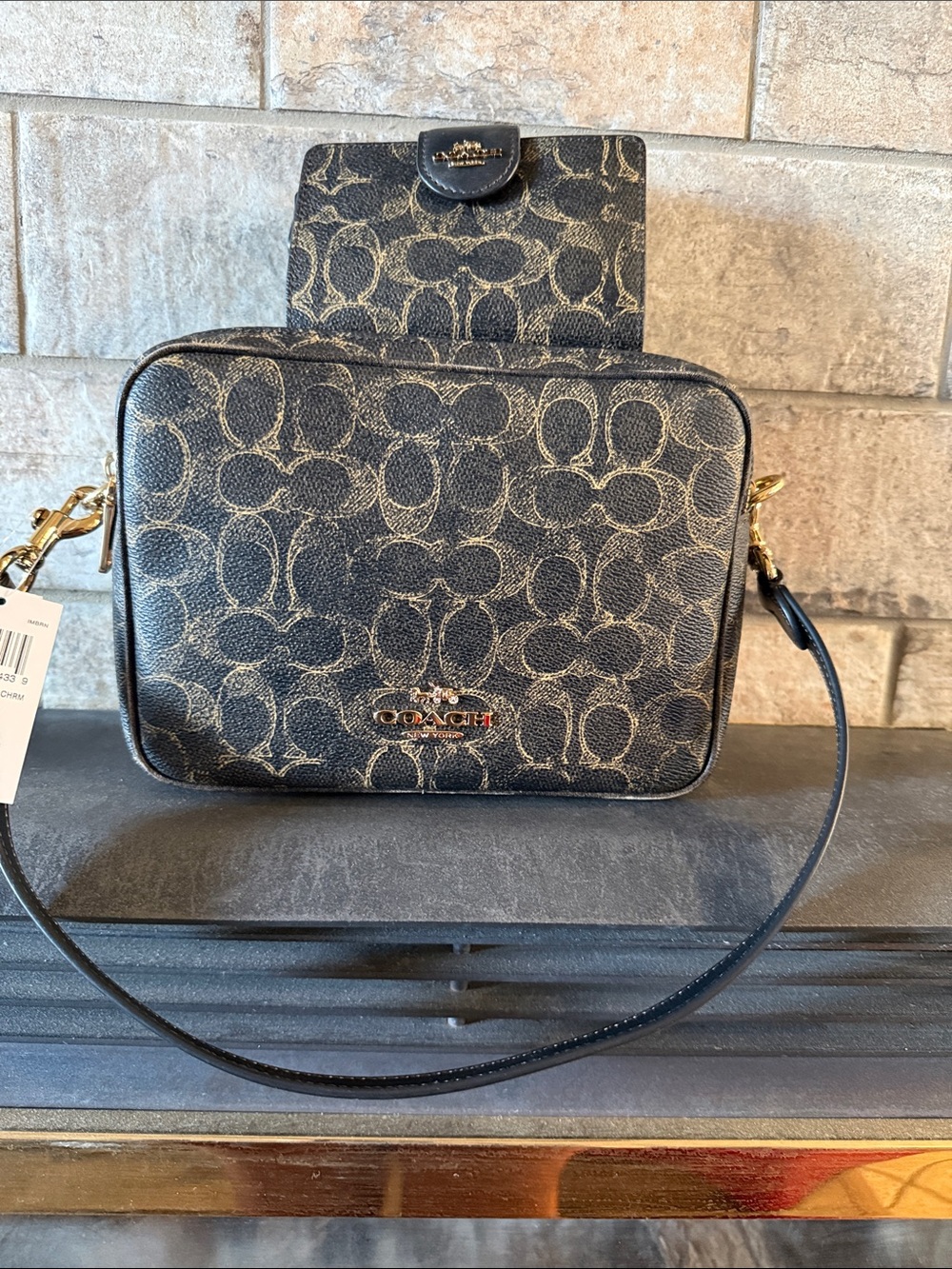 Coach Carey Crossbody Bag and Wallet In Loved Leather